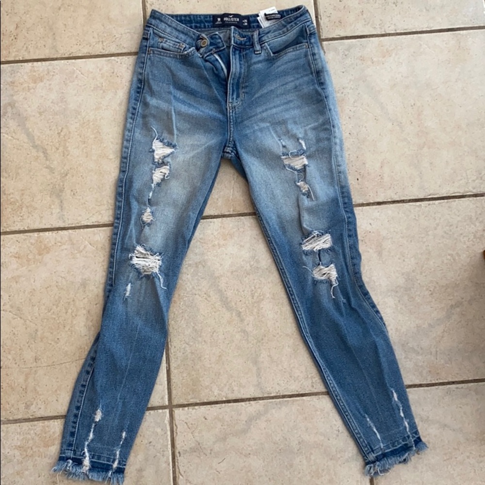 High rise super skinny crop vintage stretch